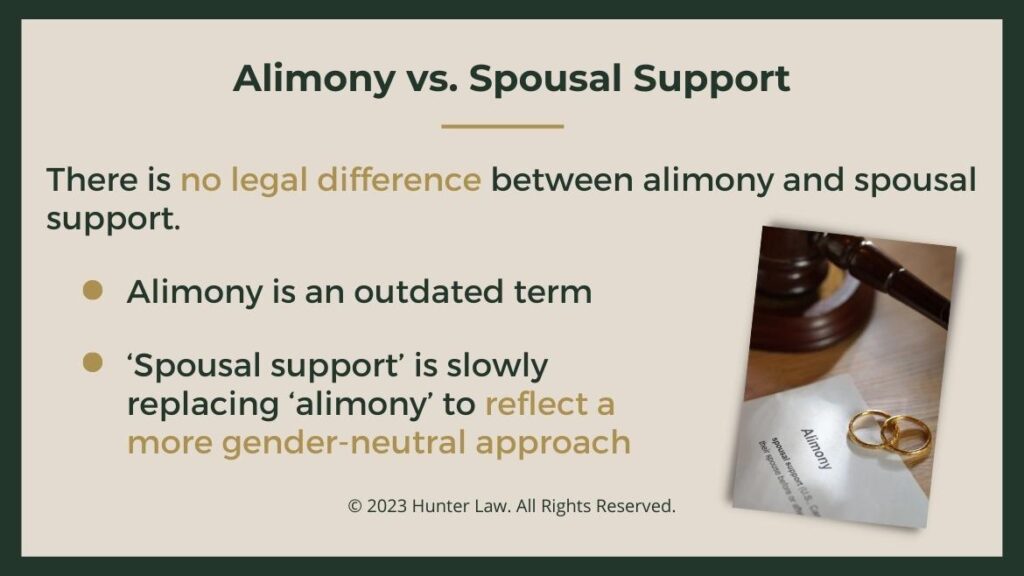 Spousal Support Vs. Alimony